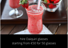 hire Daiquiri glasses starting from €50 for 50 glasses